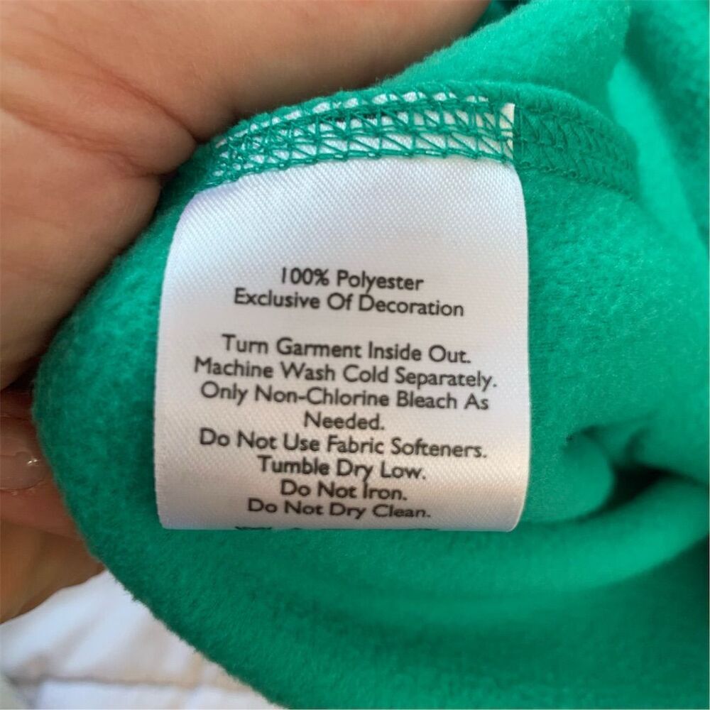 Eddie Bauer Women's 2XL Green 1/4 Zip Fleece Pullover - Picture 3 of 6